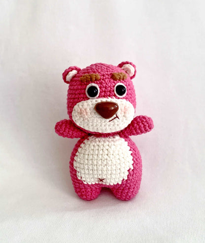 Artisan Crochet Teddy Bear Plush for Baby Shower Gifts