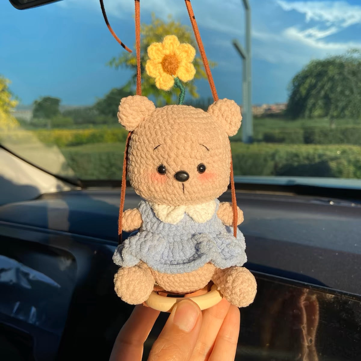 Mini Crochet Teddy Bear for Green Living