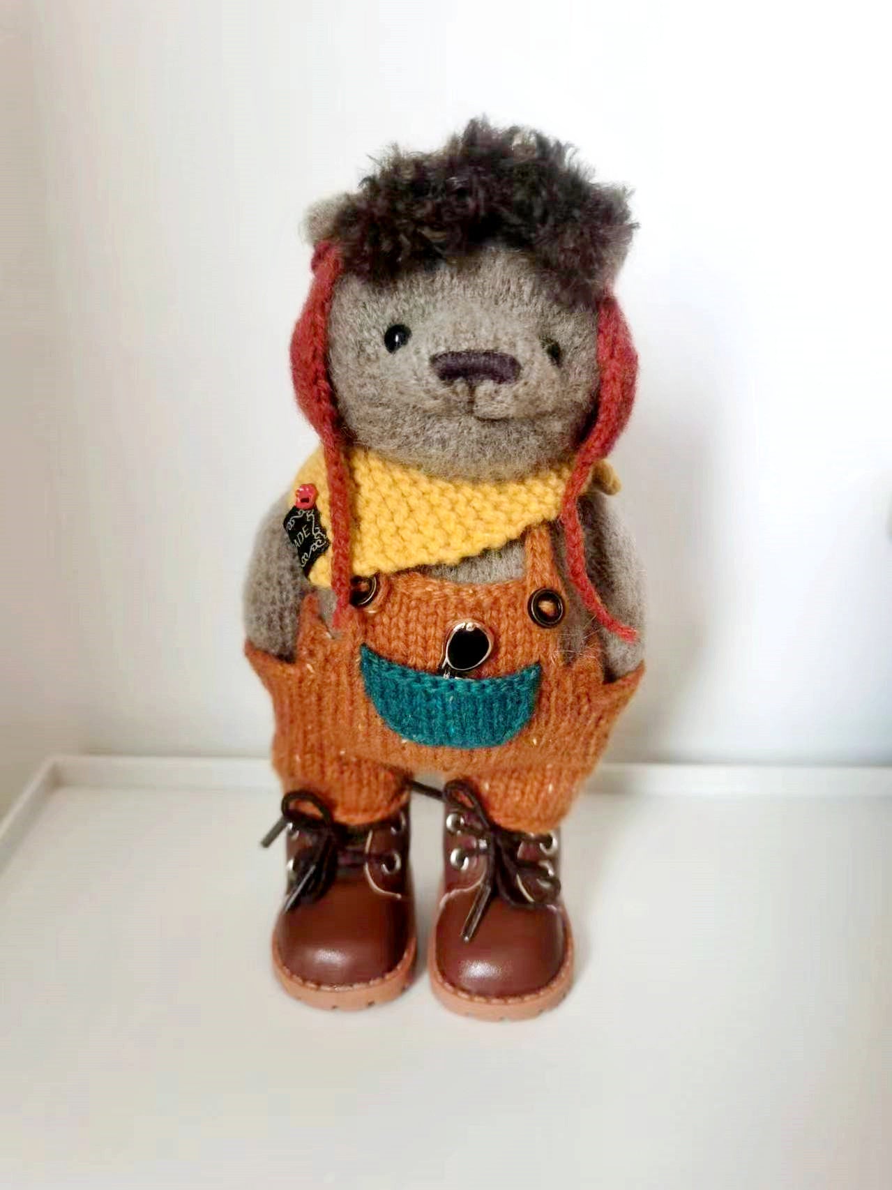 Small Handmade Crochet Teddy Bear Toy as Party Favor