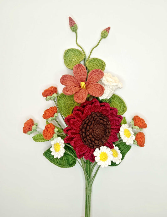 Beautiful Handcrafted Sunflower Flower Bunch for Gifting