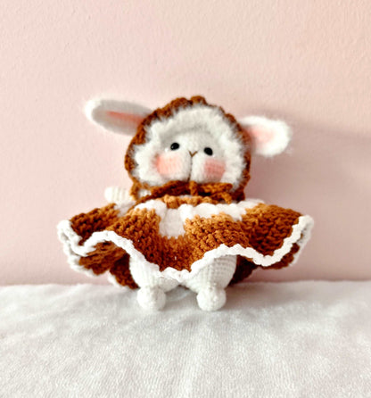 Customizable Knitted Bunny Ornament for Special Occasions