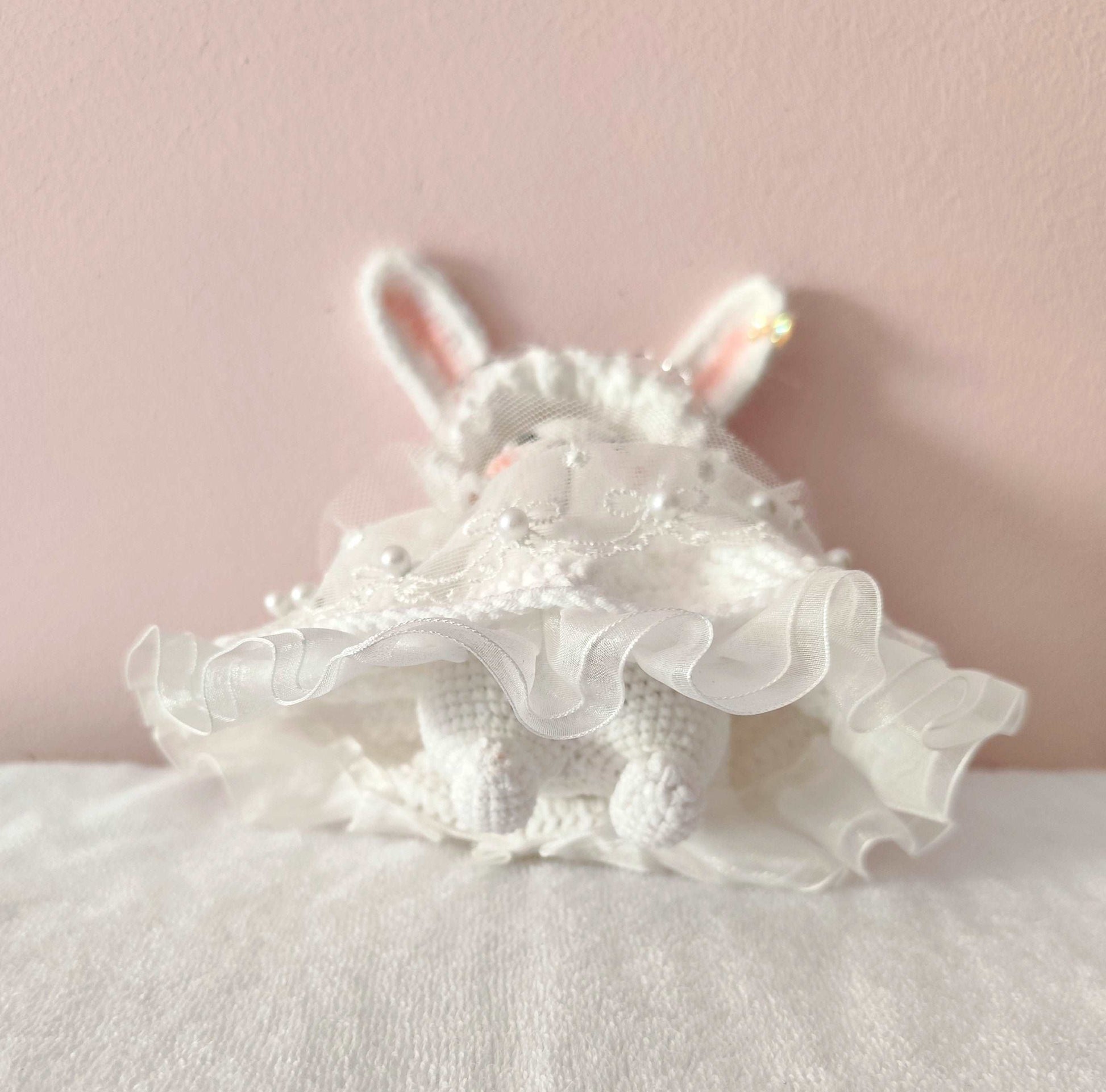 Delightful Handmade Rabbit Figurine for Holiday Decoration