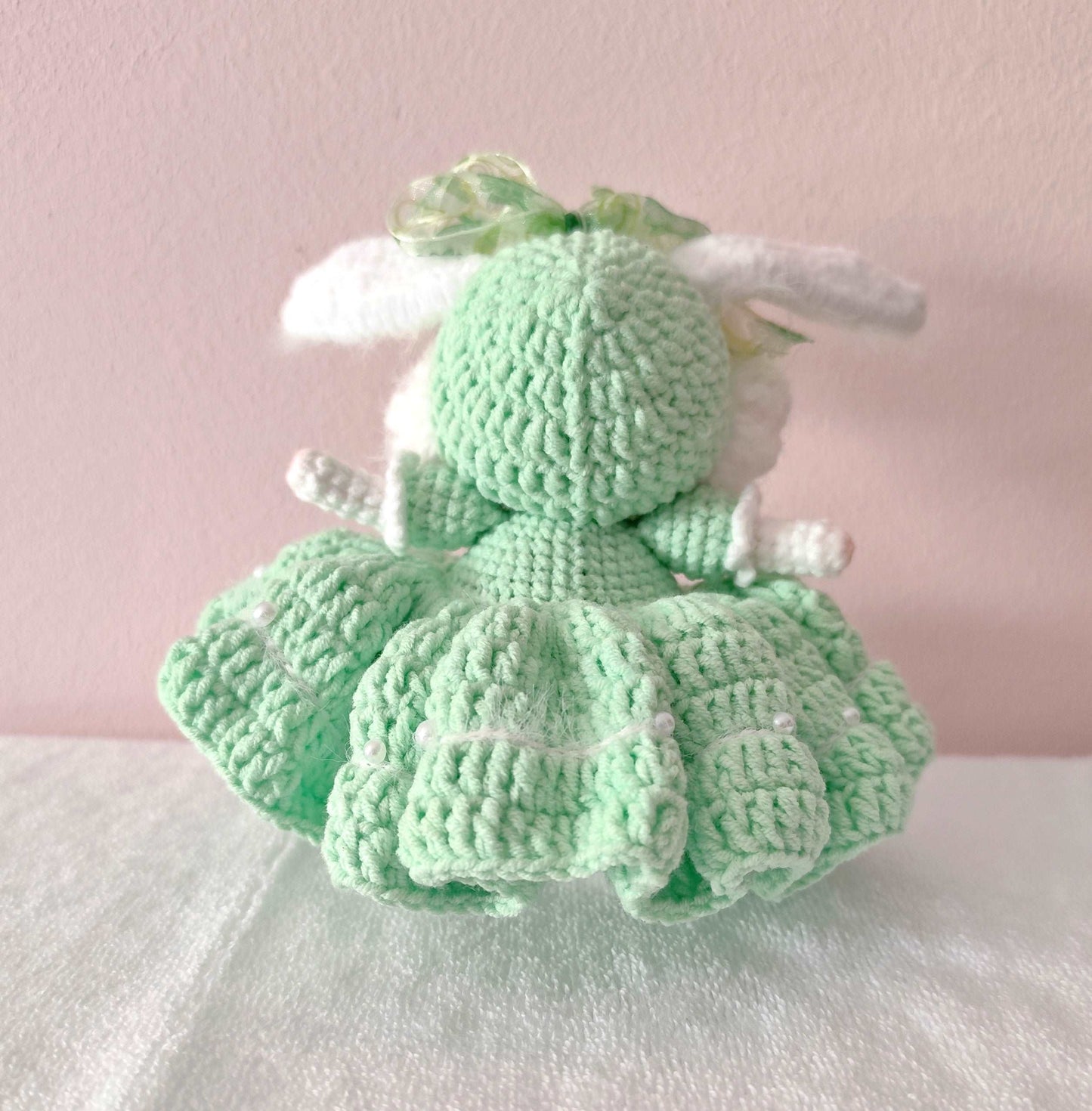 Whimsical Crocheted Rabbit Ornament