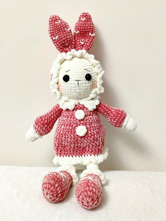 Handcrafted Crocheted Rabbit Figurine Perfect for Gifts and Collecting