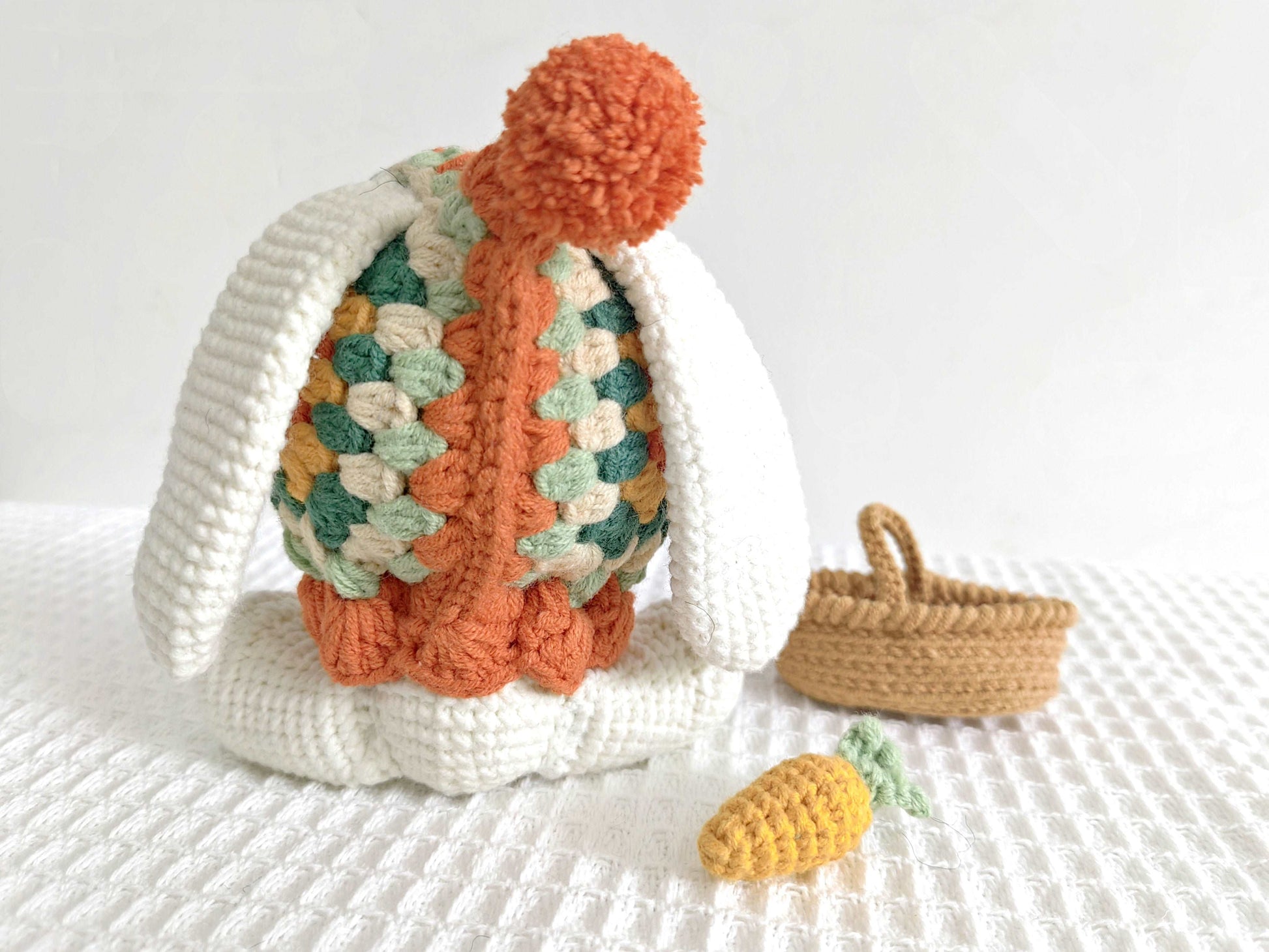 Artisan Crochet Bunny Toy for Interior Decoration
