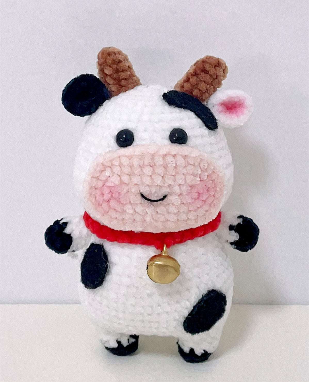 Handcrafted Cow Softie Ornament