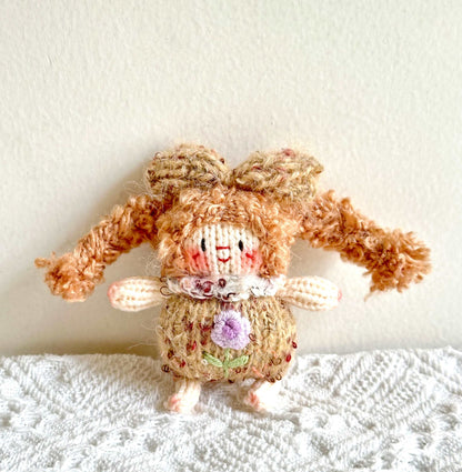 Cute Crocheted Girl Doll Decoration for Room Décor