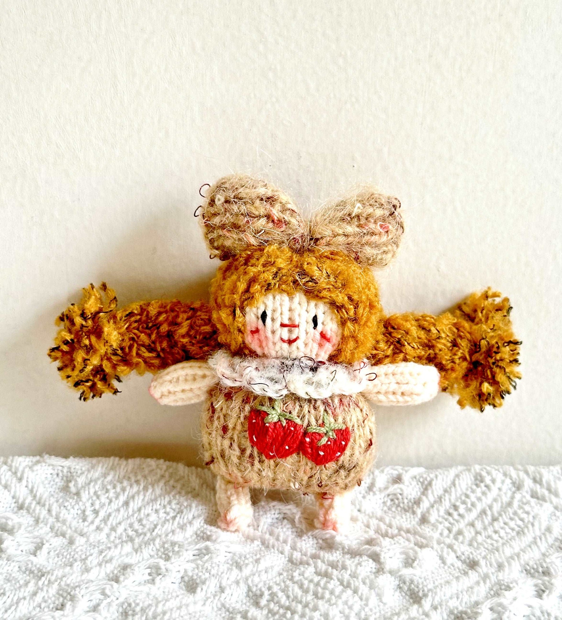 Unique Crochet Girl Doll Hanging Ornament for Gifts and Decor
