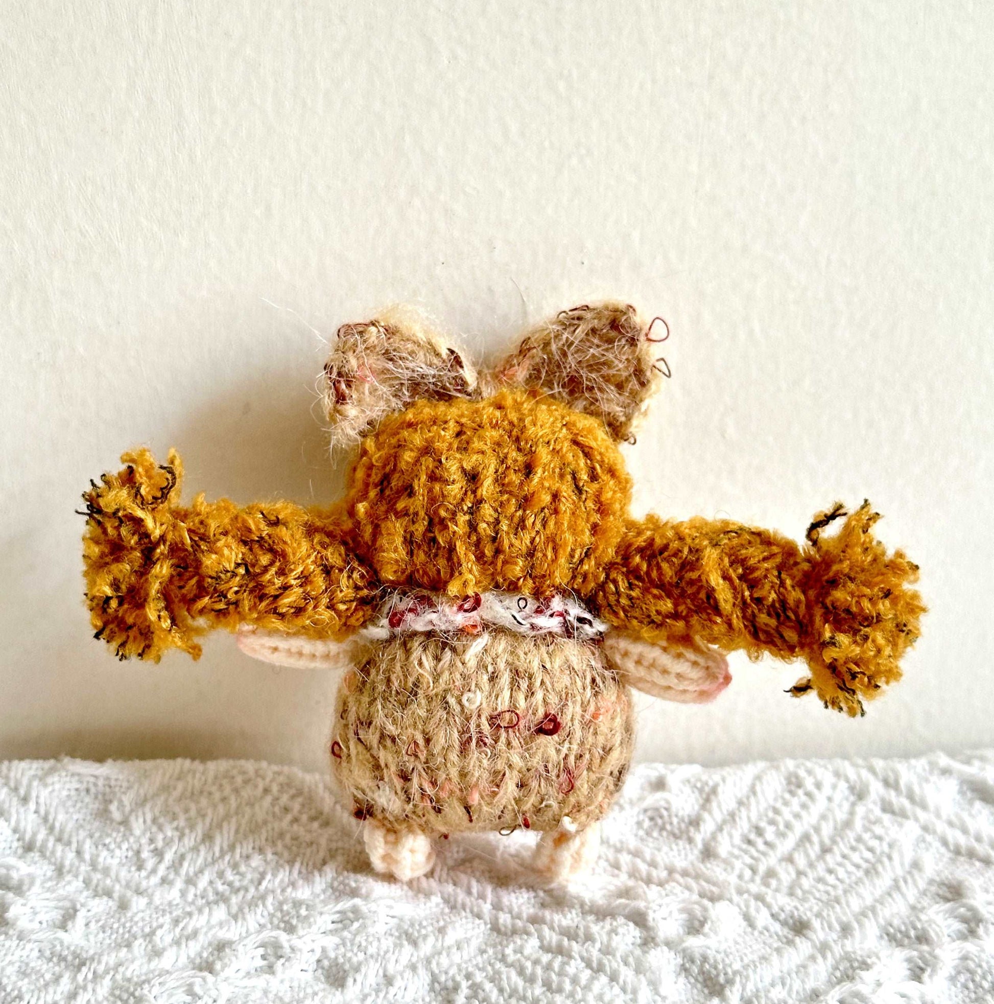 Rustic Crochet Girl Doll Trinket