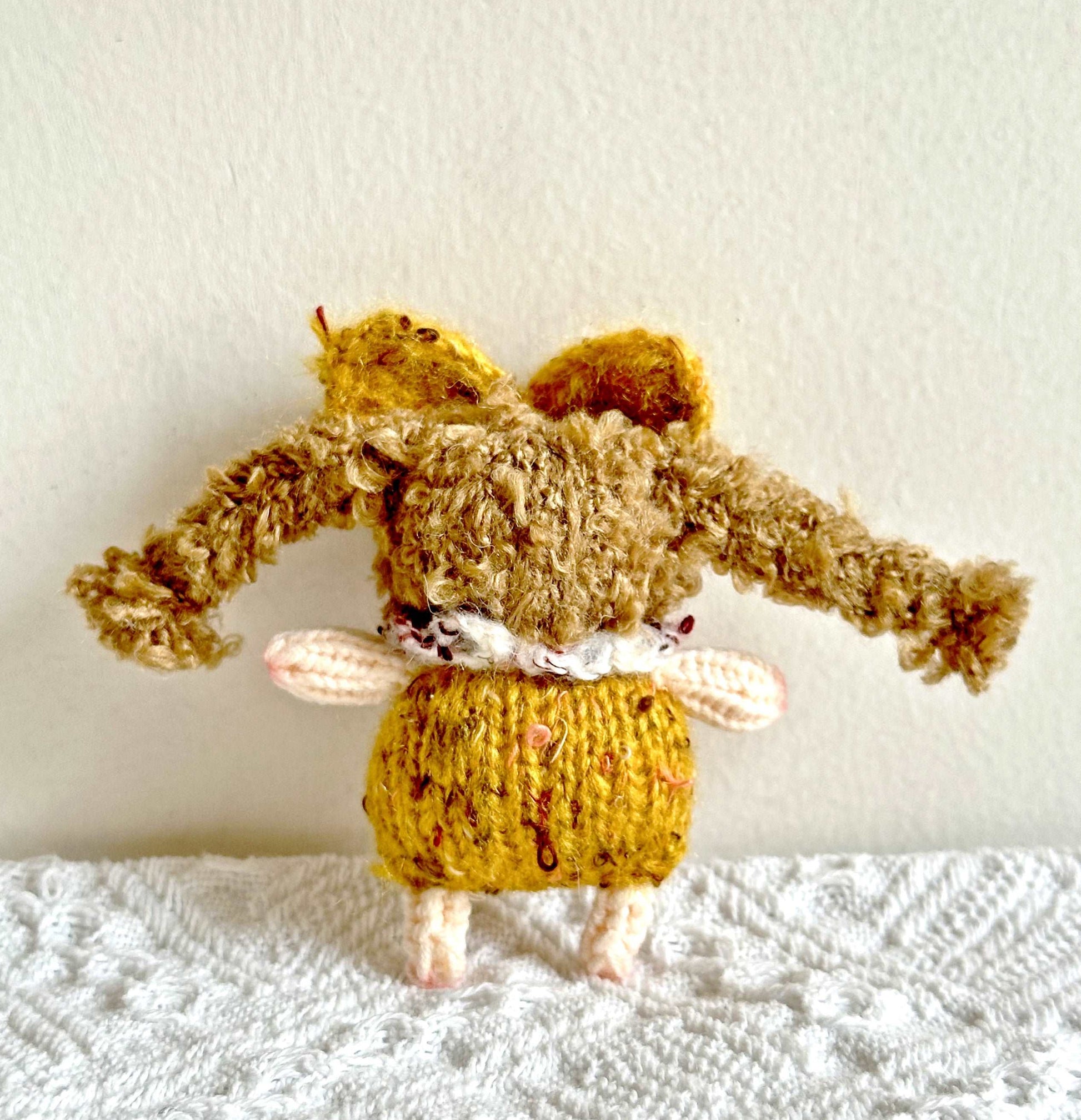 Artisan Crochet Girl Doll Embellishment