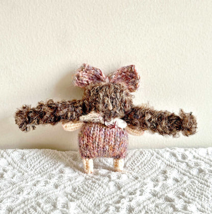 Lovely Crochet Girl Doll Keepsake Ornament for Special Memories and Celebrations