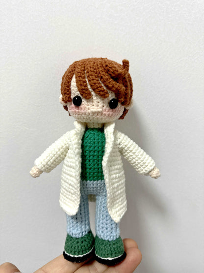 Cute Crocheted Boy Doll Ornament Gift