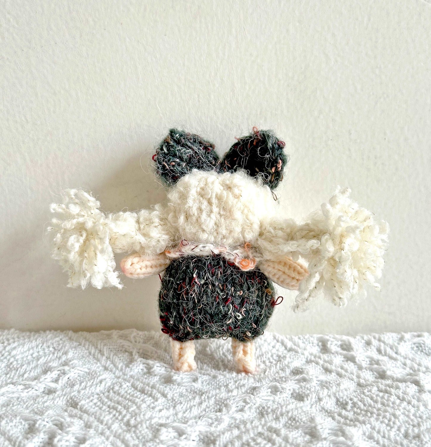 Cute and Charming Handmade Crochet Girl Doll Decoration for Room and Shelf Display