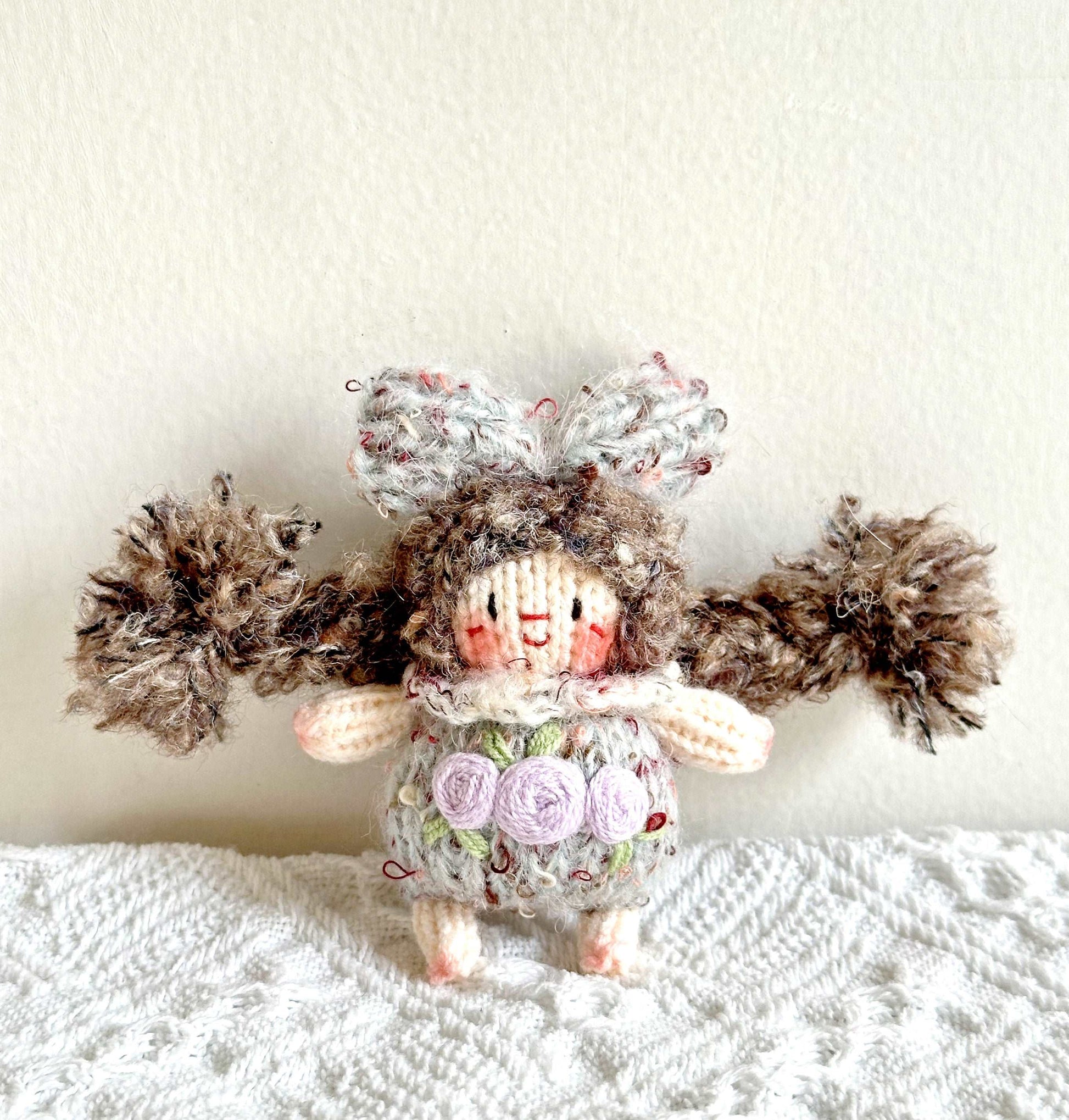 Whimsical Crocheted Girl Doll Keepsake for Occasions