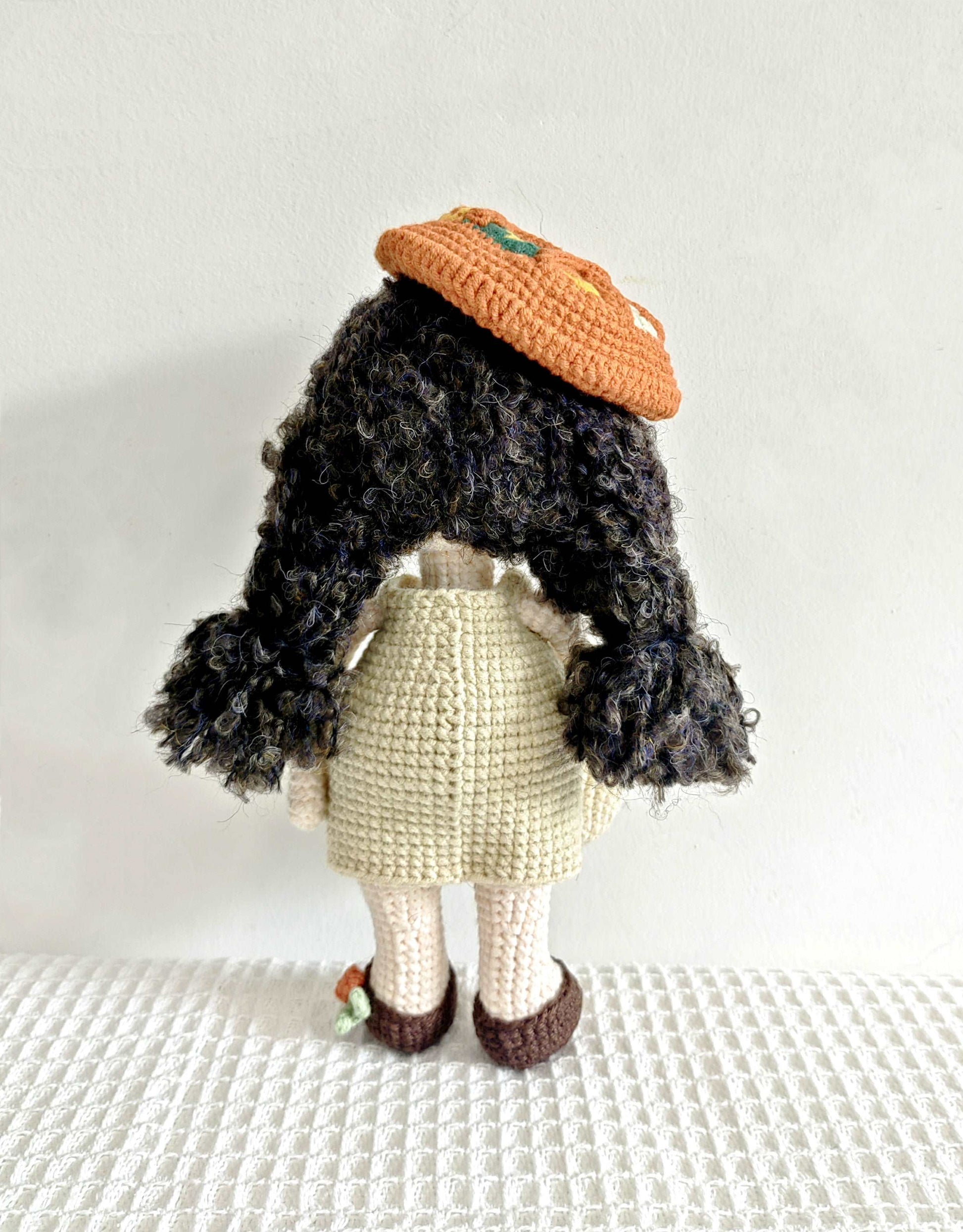 Custom Crocheted Person Figurine for Interior Design