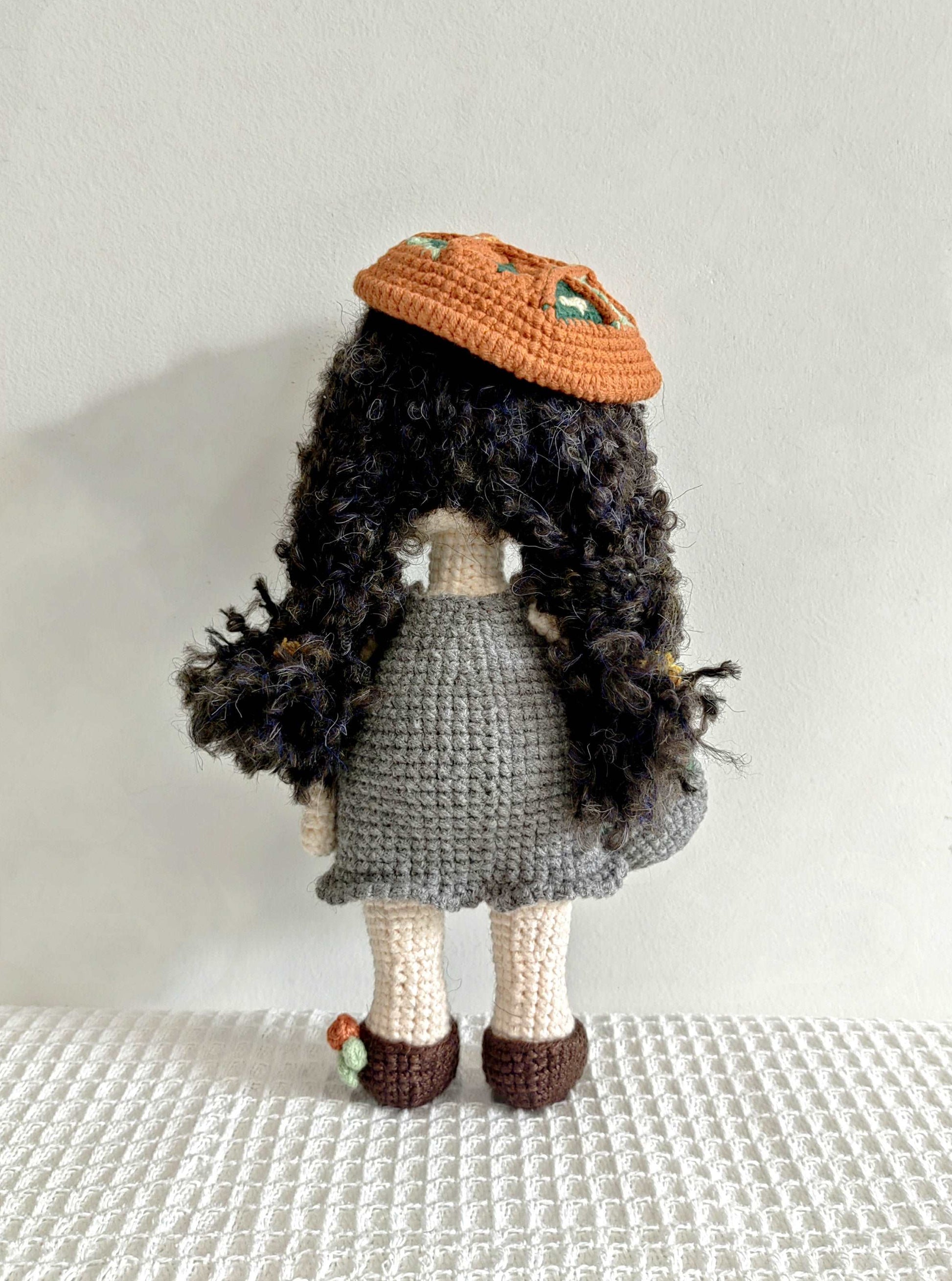 Intricately Designed Crocheted Person Figurine for Collectors