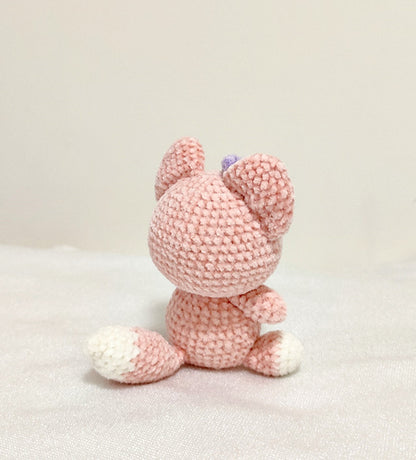 Artisan Crochet Fox Toy for Bohemian Home Style