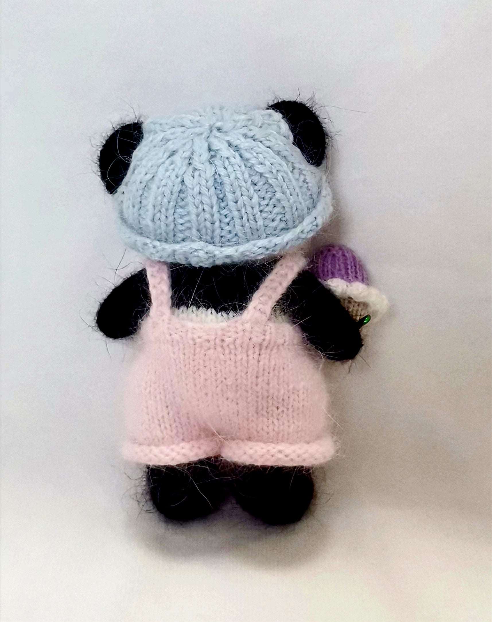 Unique Handmade Crochet Panda Toy for Decoration