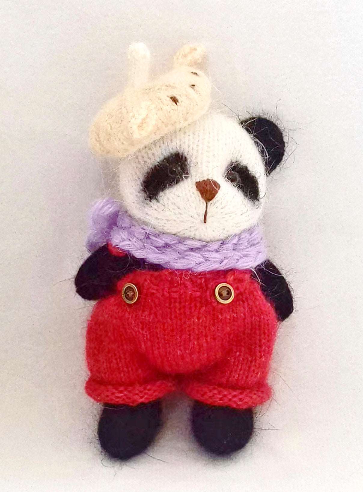 Handmade Crochet Panda Toy for Wildlife Enthusiasts