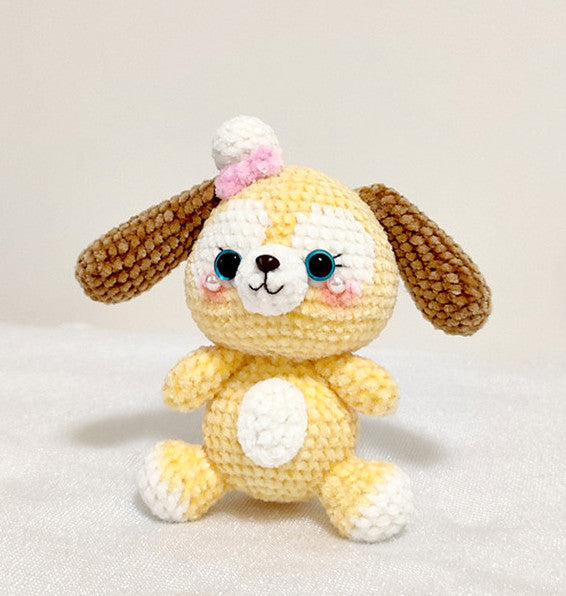 Whimsical Puppy Crochet Doll
