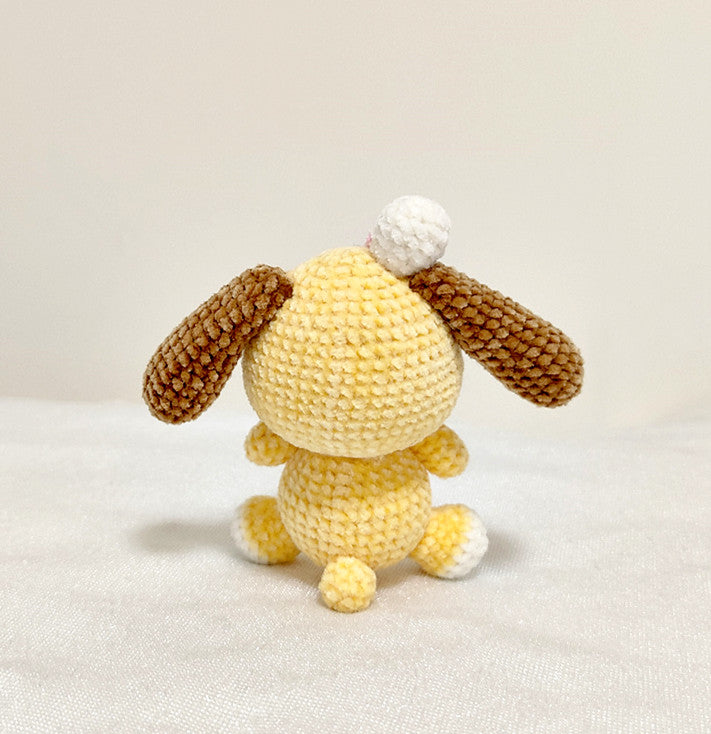 Artistic Crochet Puppy Sculpture for Display