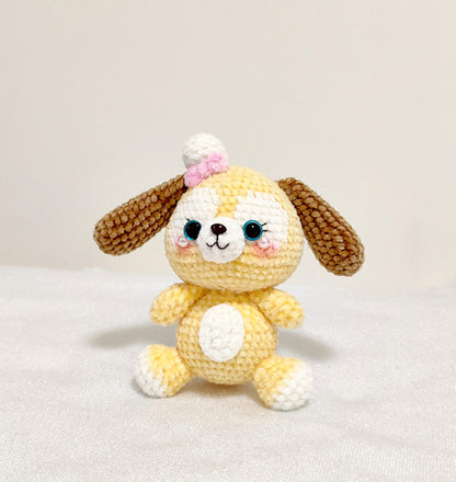 Crocheted Puppy Ornament for Gifts
