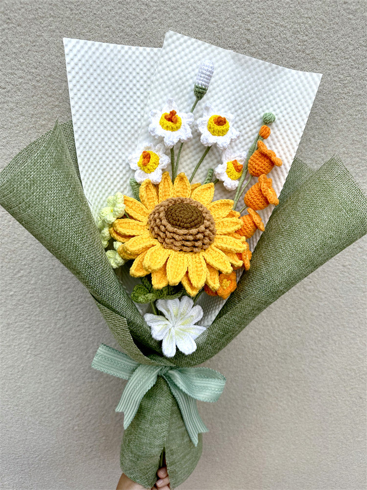 Artisan Crocheted Flower Bouquets for Birthday Celebrations