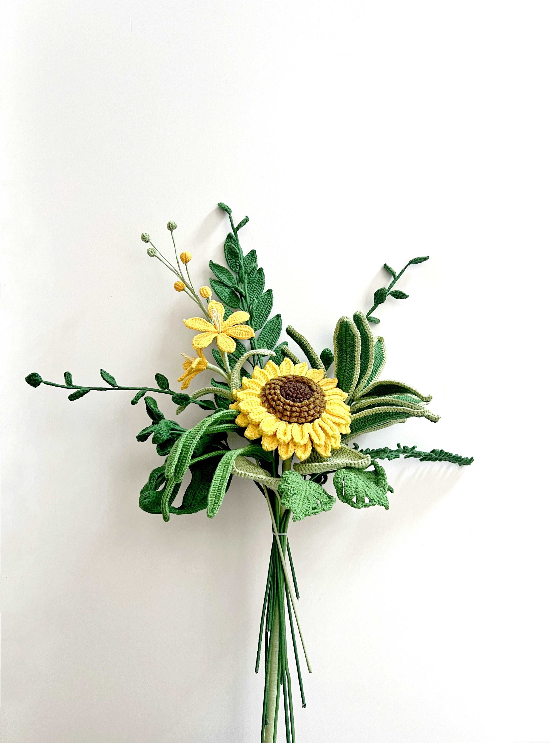 Elegant Handmade Sunflower Bouquet for Wedding Decor