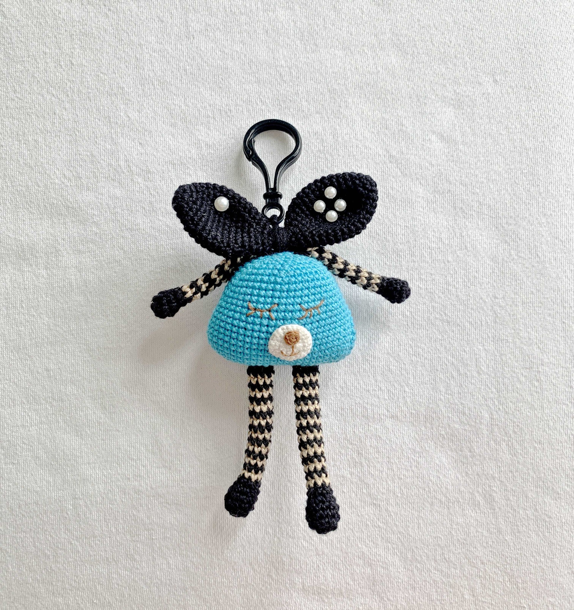 Artisan Crafted Crochet Figurine Charm for Accessories