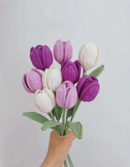 Eco-friendly Crochet Tulip Bouquet