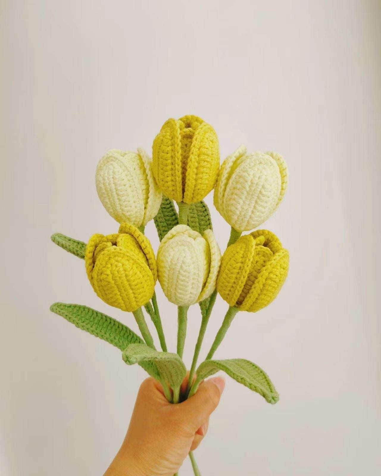 Beautiful Handmade Crochet Tulip Bouquet for Wedding Decor