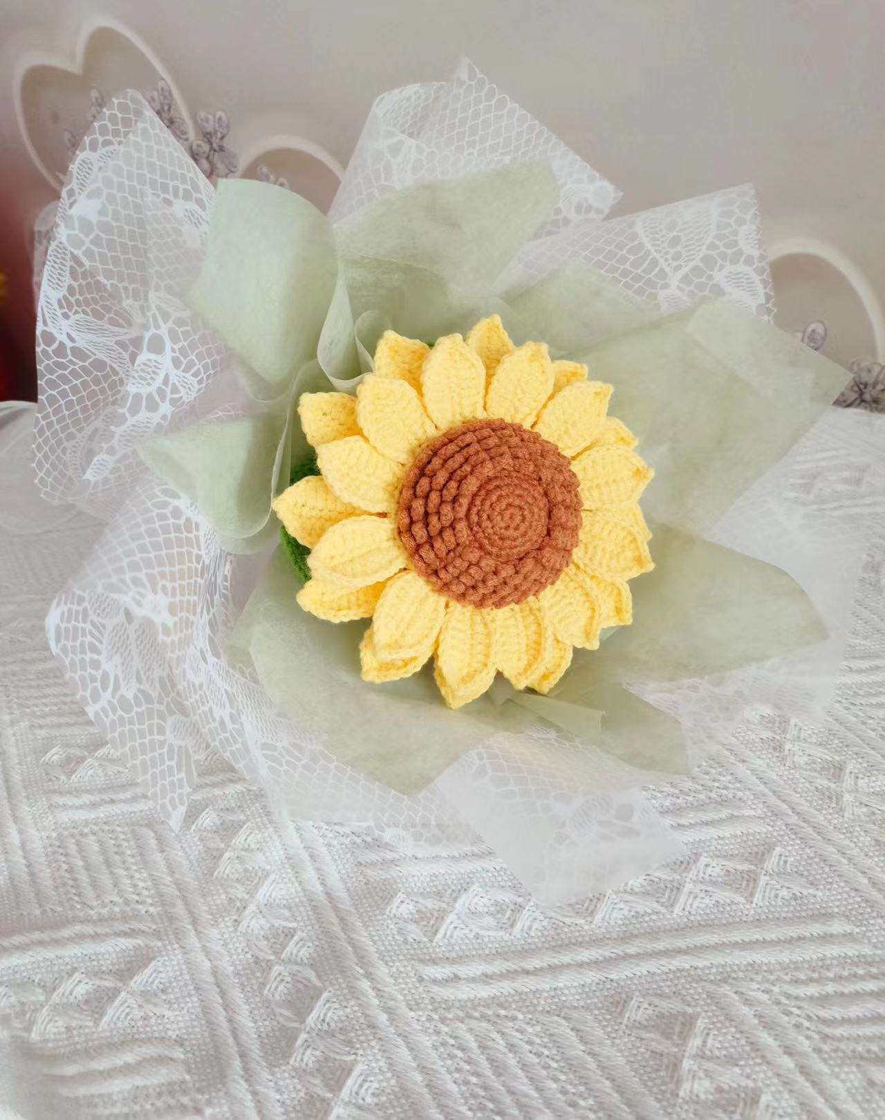 Handmade Floral Arrangement with Sunflowers and Other Flowers