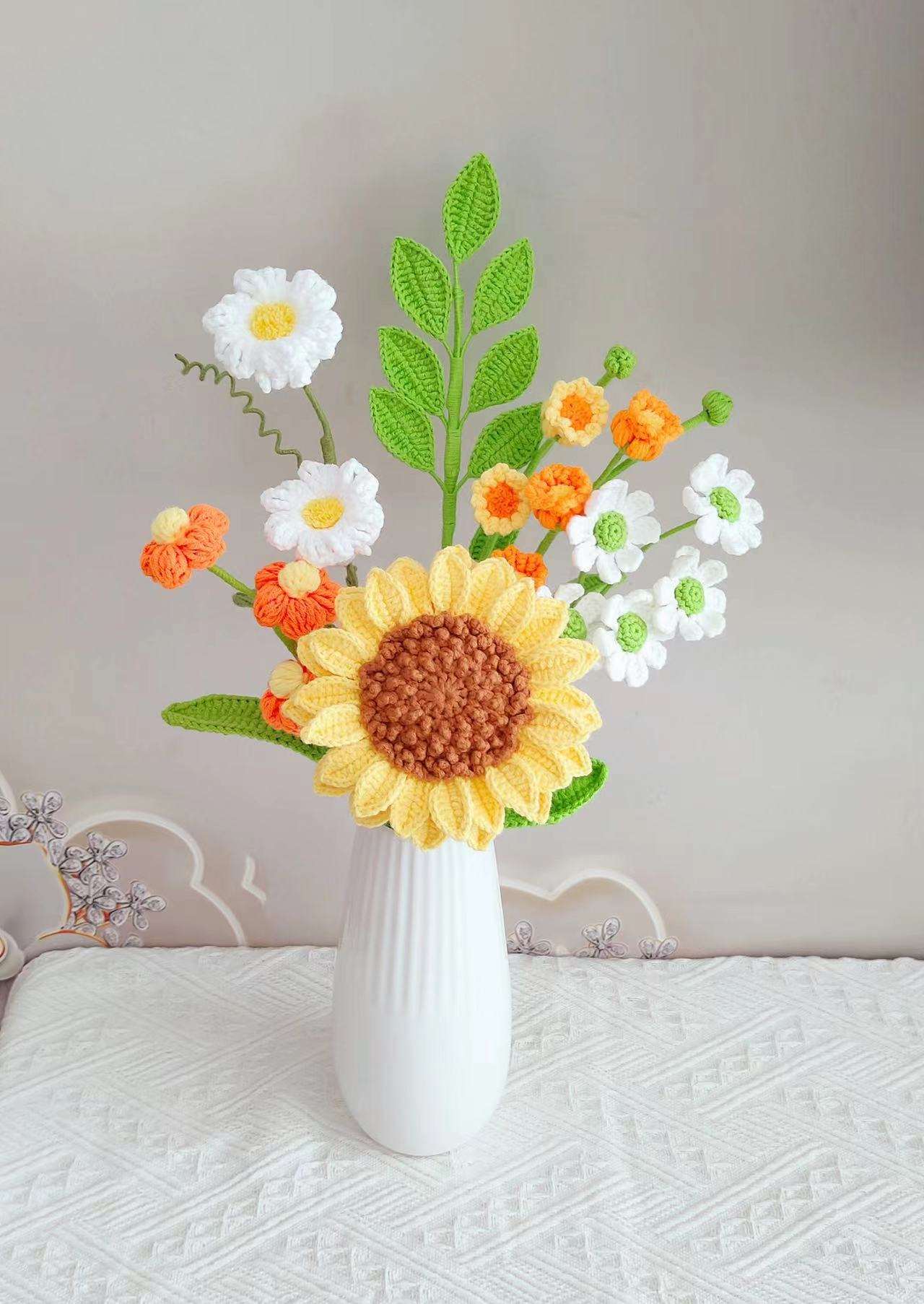 Handcrafted Sunflower Decorative Bouquet for Nature-inspired Decor