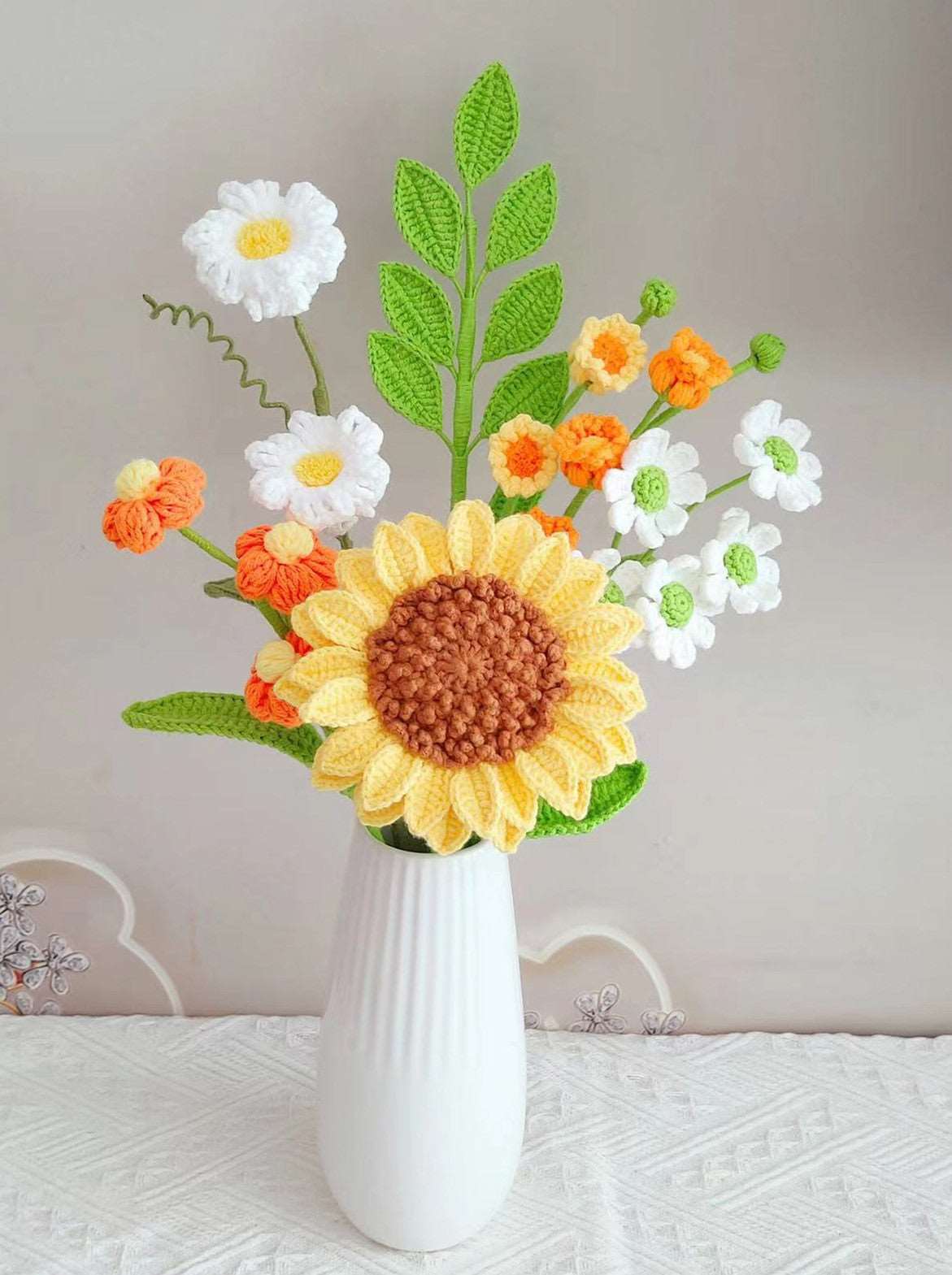 Handmade Sunflower Floral Display with Eco-friendly Materials