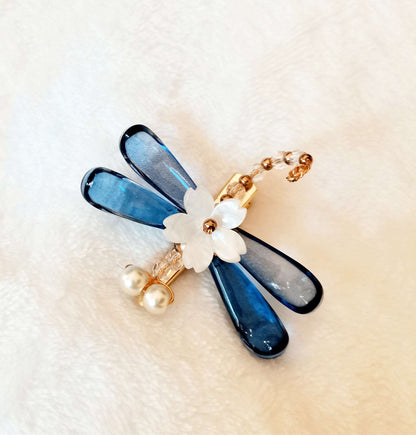 Handmade Dragonfly Hair Clips for Nature Lovers