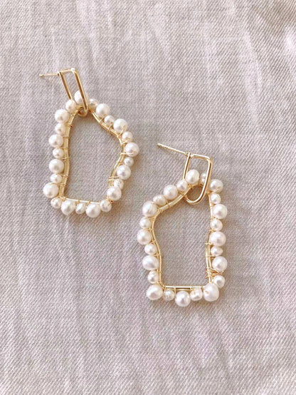 Handcrafted Pearl Earrings
