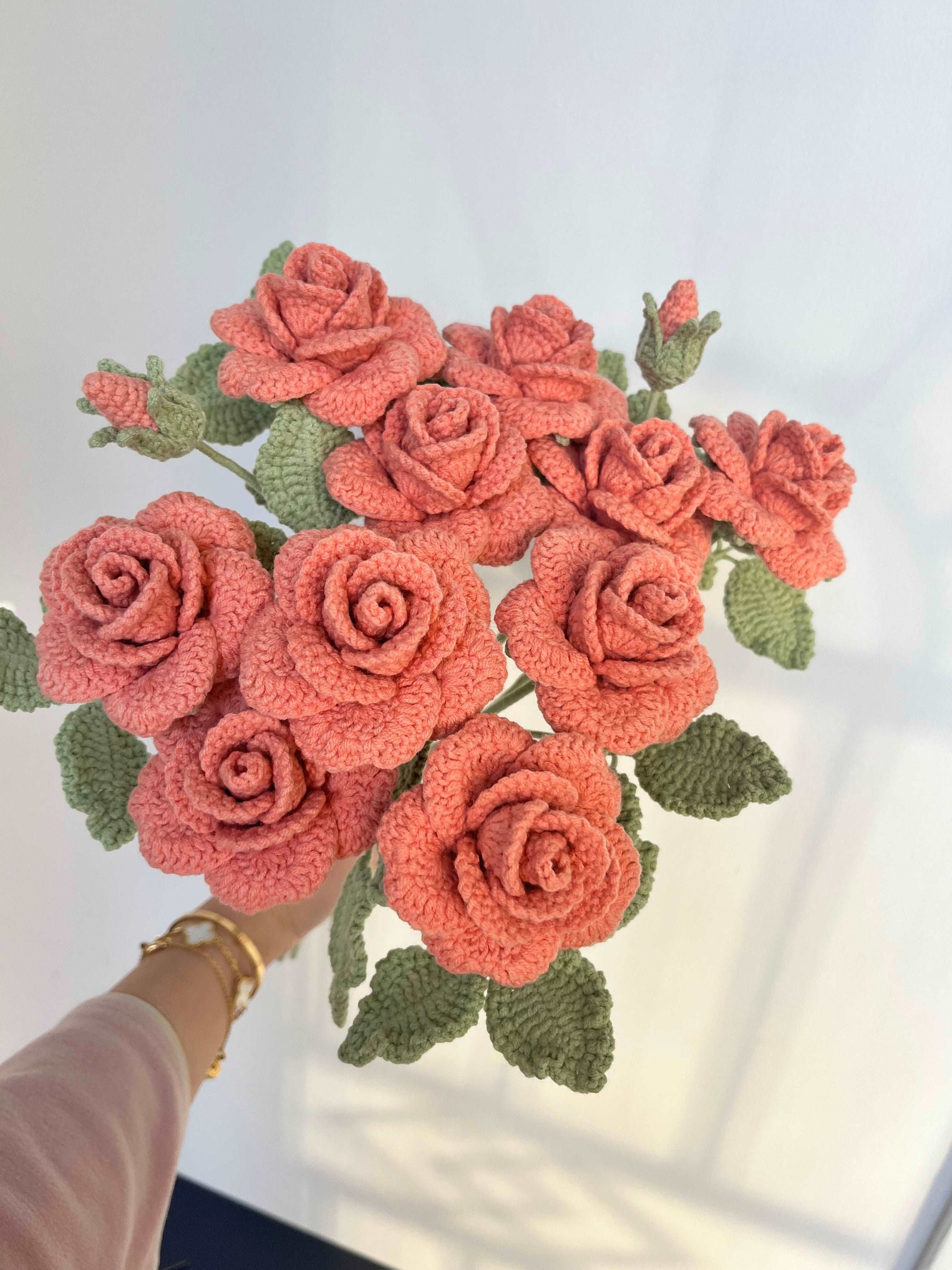 Handcrafted Pink Rose Keepsake