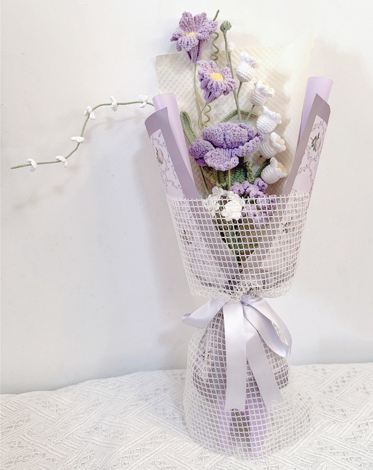 Elegant Handmade Crochet Bouquet Flowers in Various Colors