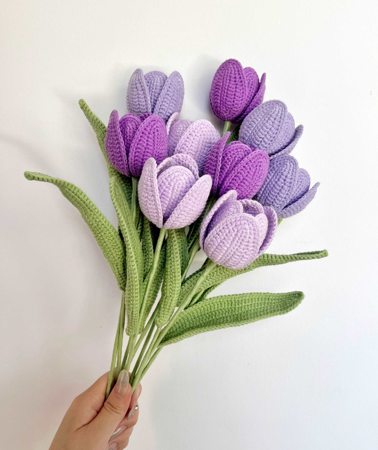 Lavender Crochet Roses for Home Styling