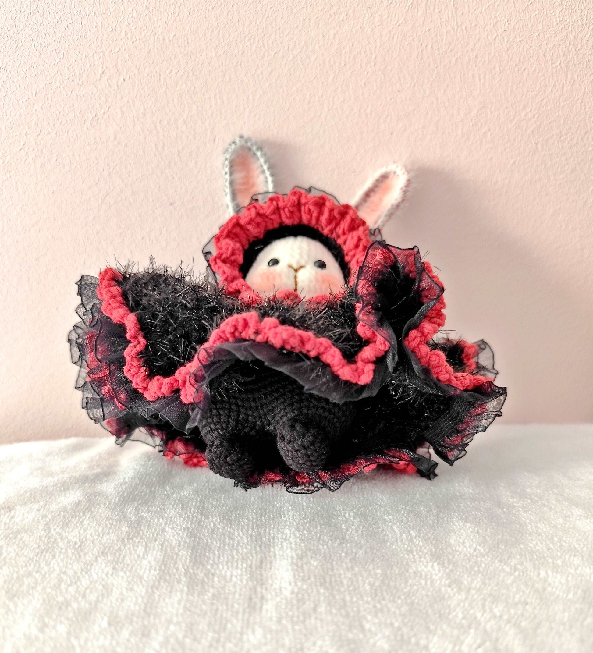 Whimsical Crocheted Bunny Keepsake