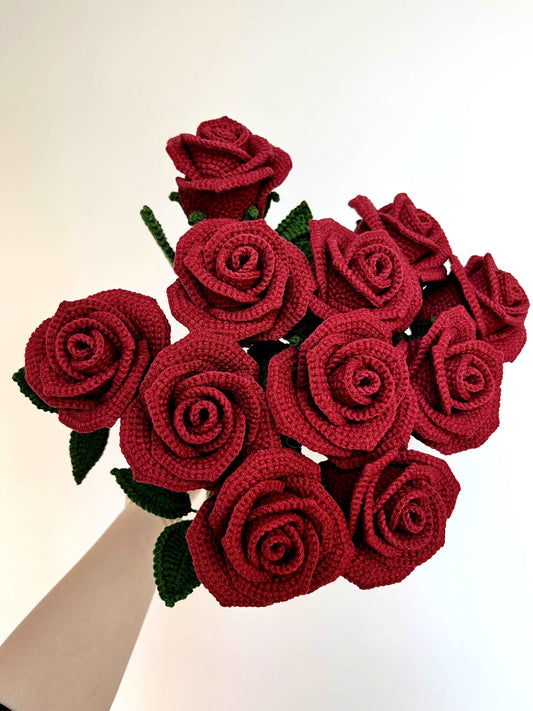 Handmade Red Rose Bouquet: Perfect Gift for Loved Ones