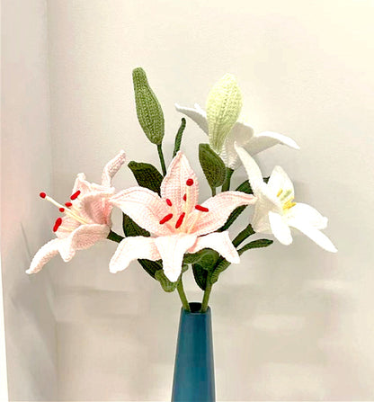 Exquisite Handmade Lily Floral Arrangement for Gift