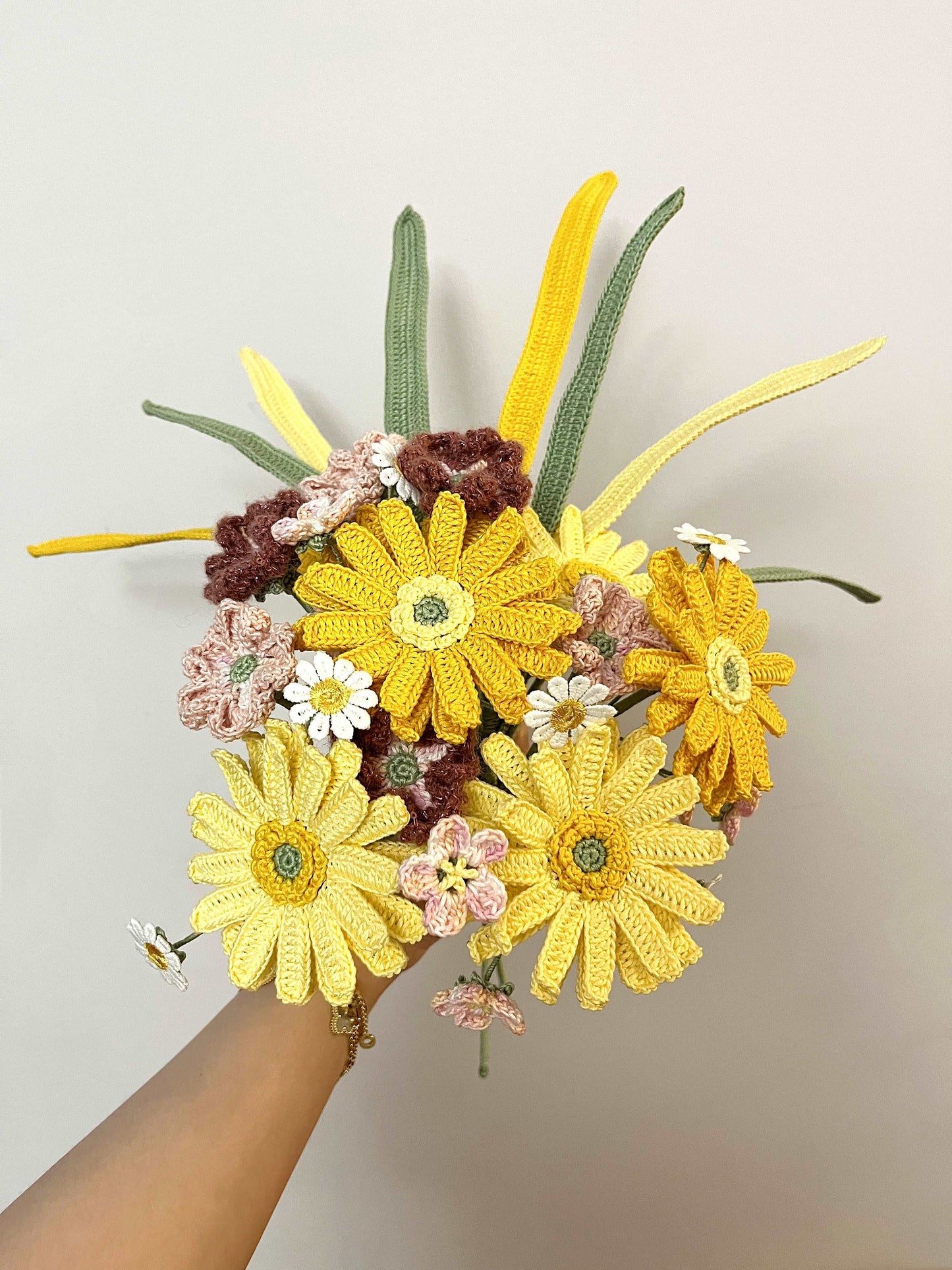Handcrafted Yellow Daisy Flower Arrangement for Special Occasions