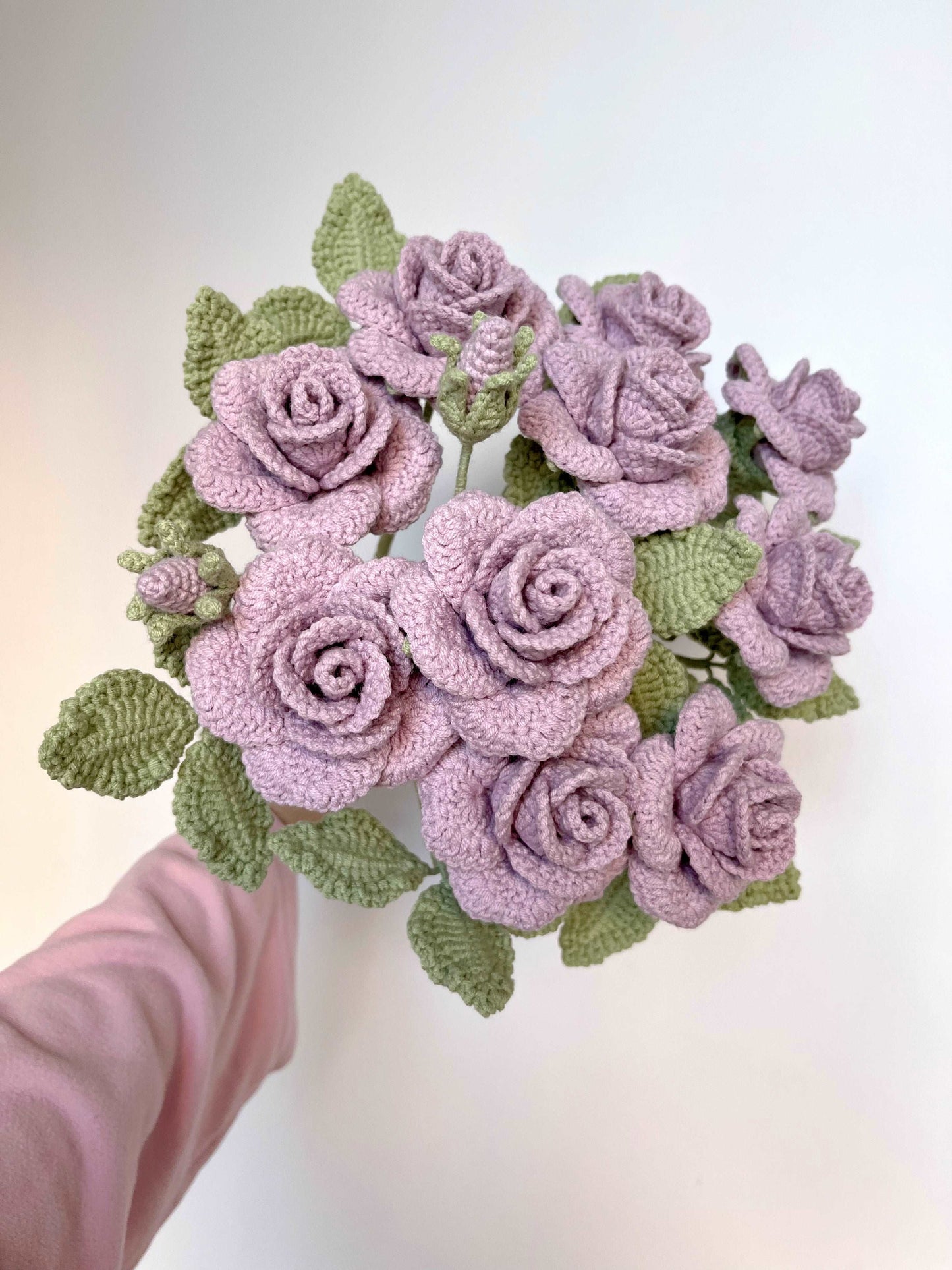 Purple Rose Handcrafted Floral Display