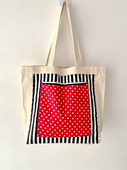 DIY Hand-Sewn Patchwork Tote for Eco-Conscious Shoppers