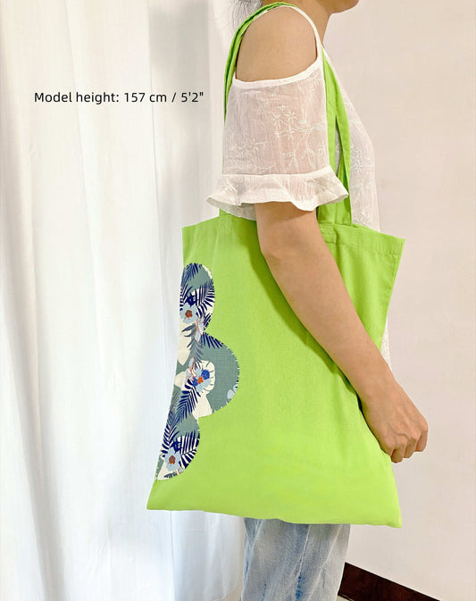 hand-stitched patchwork tote for unique style