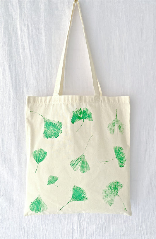 Botanical Stamp Tote Nature Inspired Art Bag