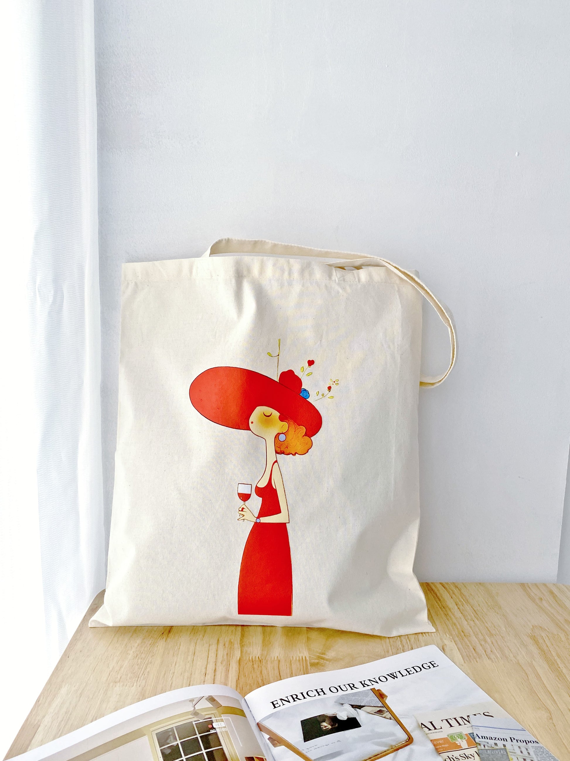 durable cotton tote for work school and shopping