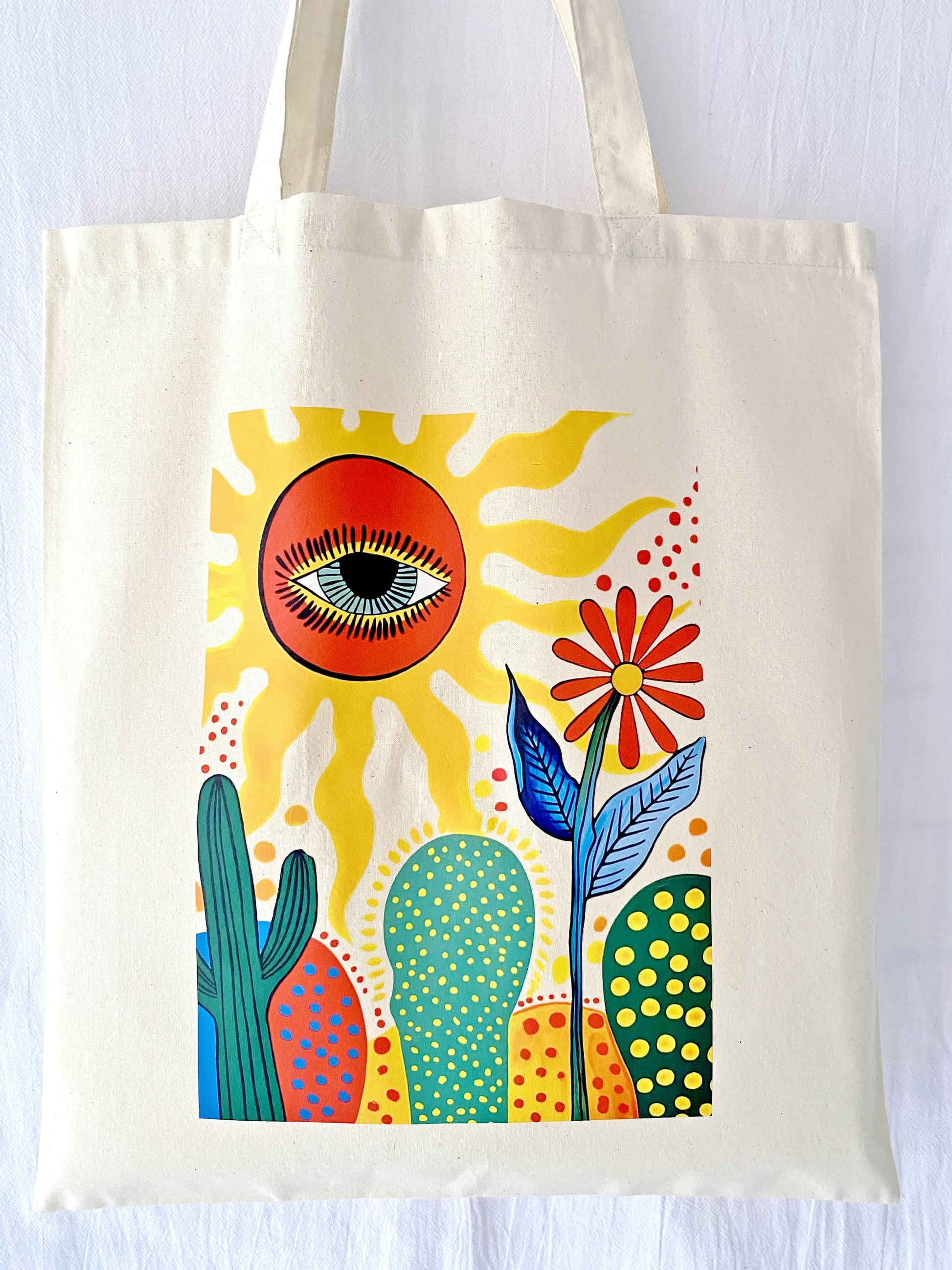 breathable natural cotton shoulder tote