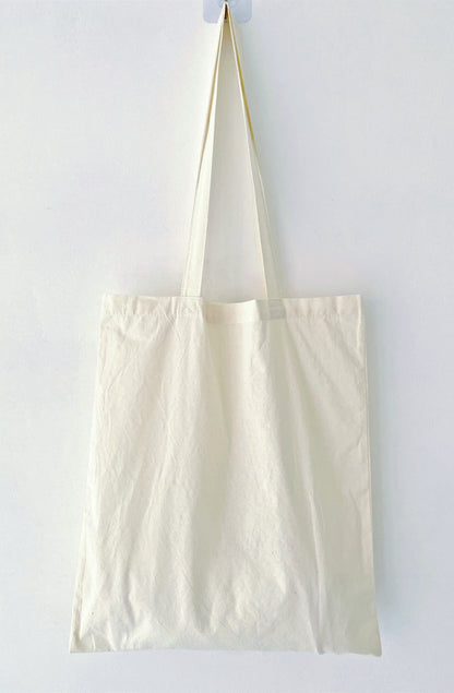 eco-friendly soft cotton tote with leafy print